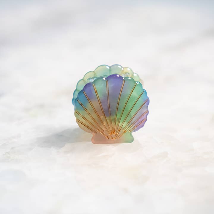 Haven - Wholesale Hair Clip - Kids - Eco Friendly Scallop Shells Hair Clip, Mini
