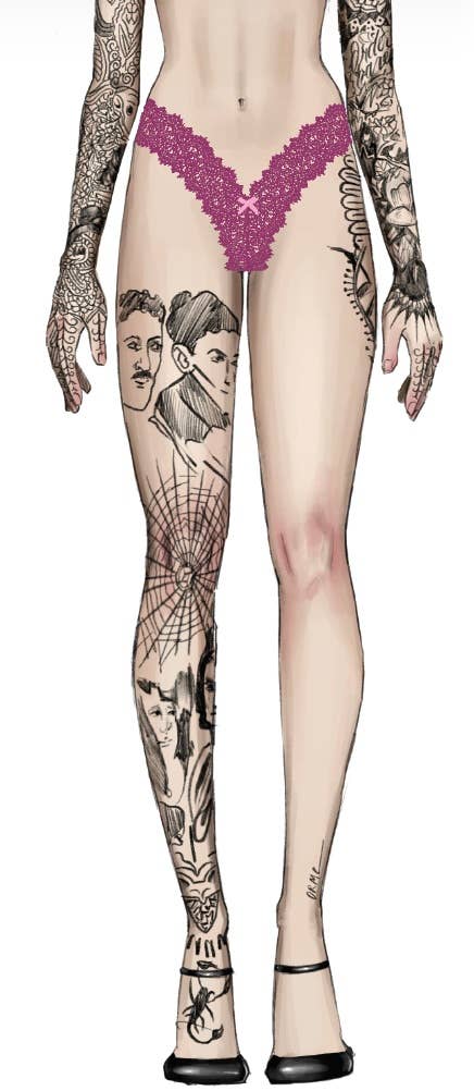 House of Desire – wholesale Underkläder - Dam – LANA LACE V-TANGA18