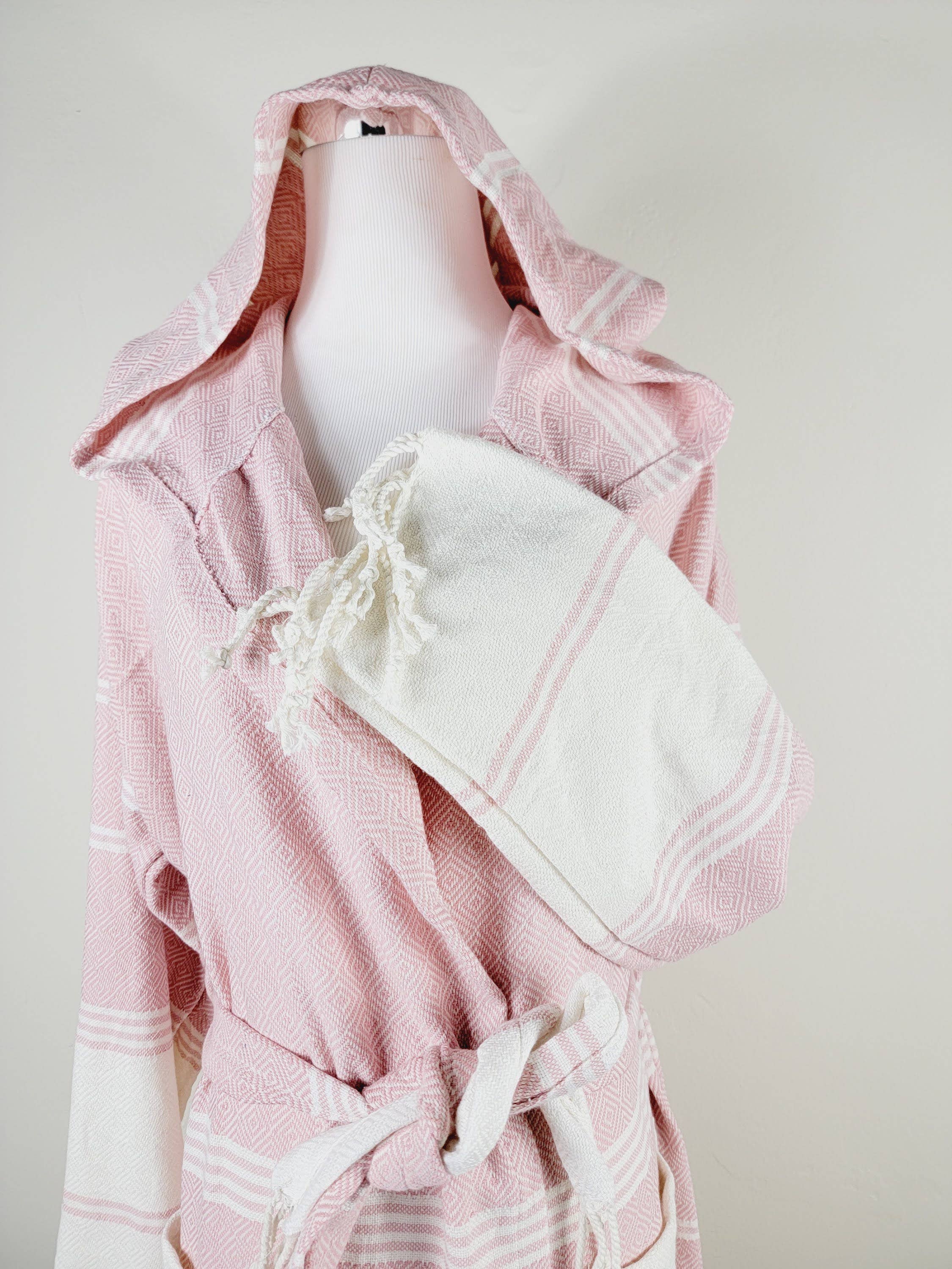 EBRU Home - Wholesale Robe - Unisex - Unisex Robe, Beach robe, Bath robe and spa,Turkish Robe PINK1