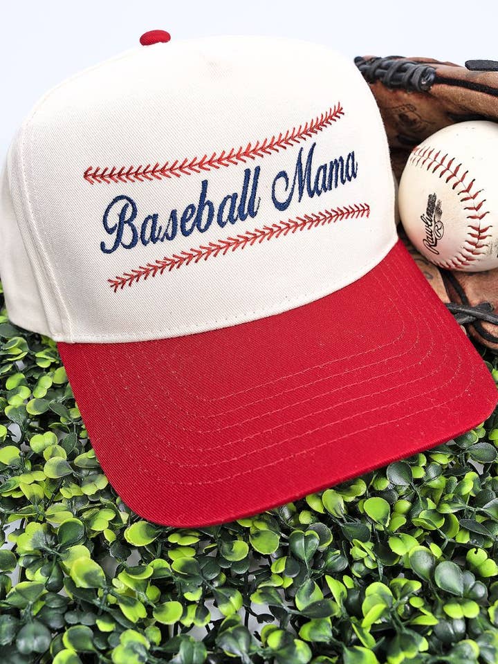 Stitches Baseball Mom Embroidered Five Panel Twill Cap for wholesale by Wholesale Accessory Market