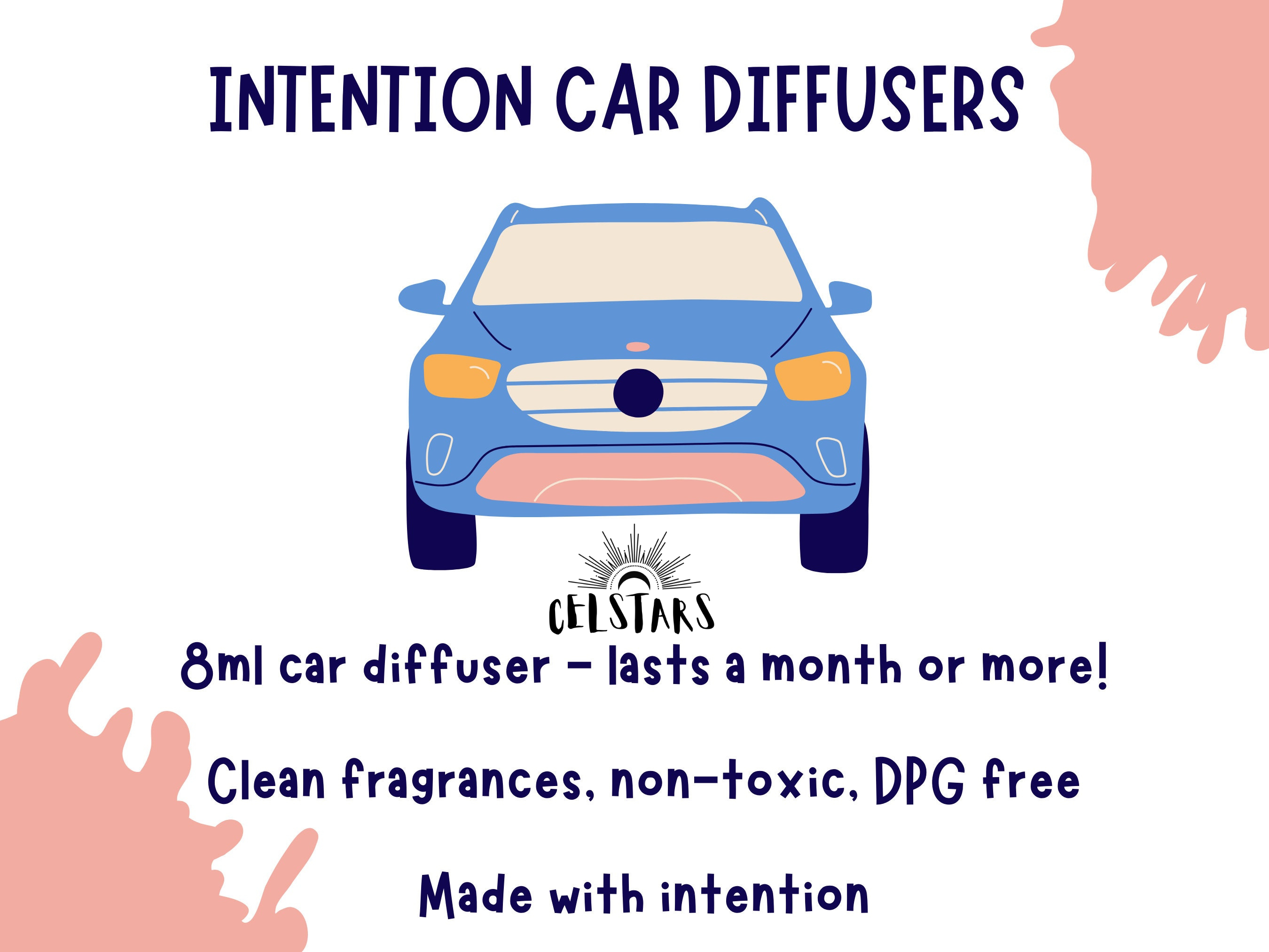 CelStars – wholesale Car Freshener - Unisex – Intention Car Diffuser Air Freshener Non-Toxic Reiki Infused7