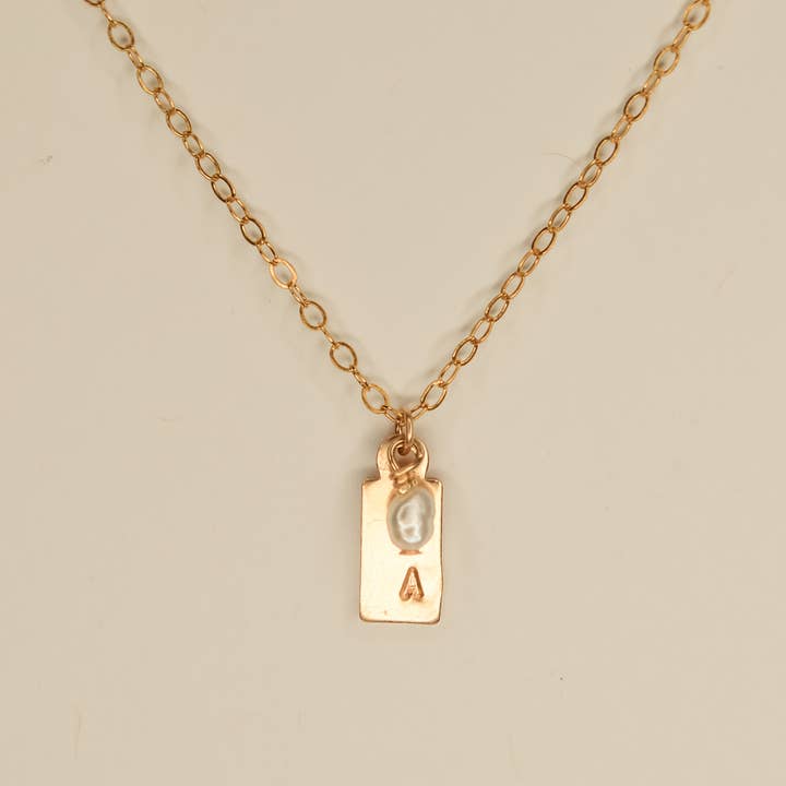 Syd Squared Jewelry – Engroshandel Halskæde med vedhæng – Perle indledende halskæde3