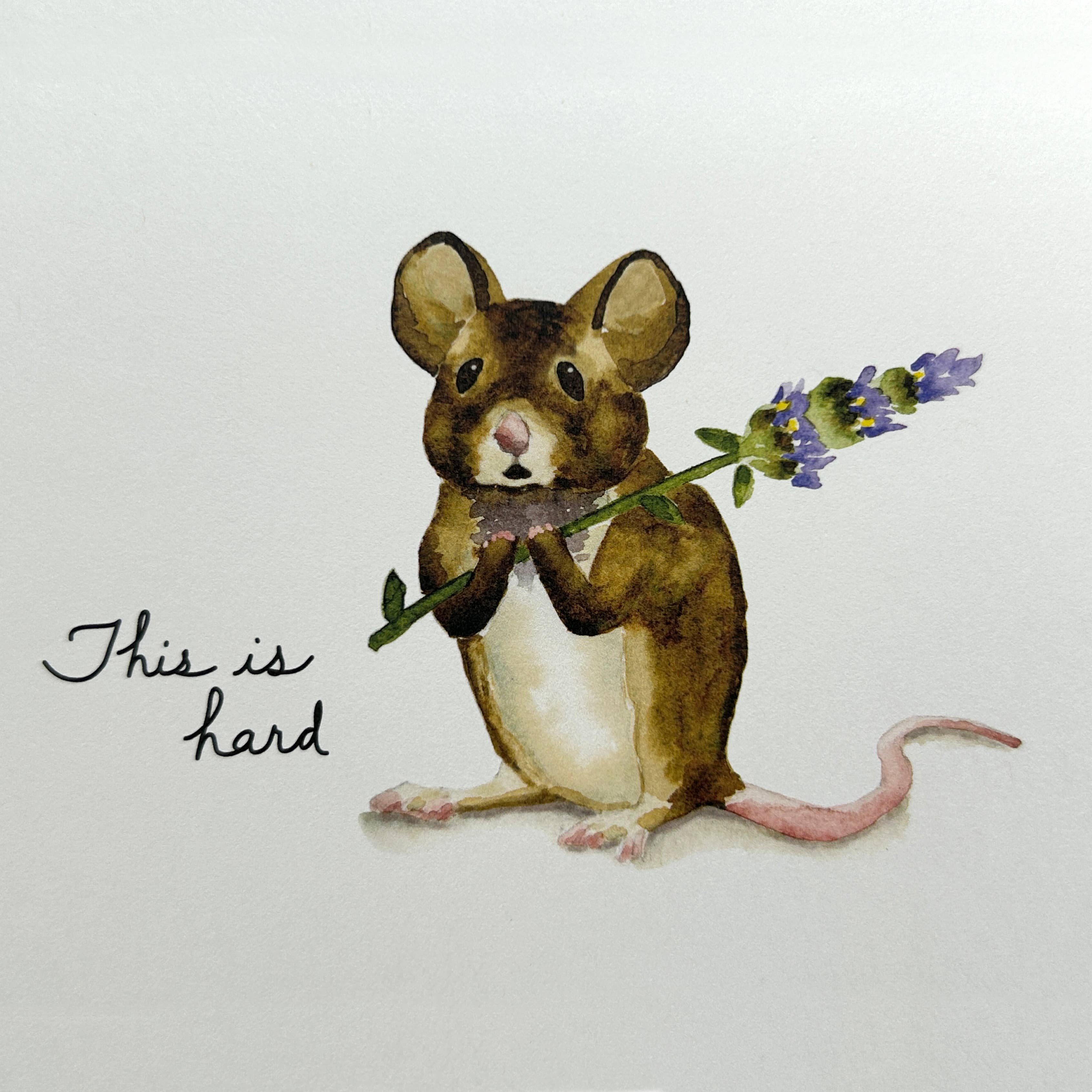 Fresh Fish - Wholesale Sympathy Card - John Dory Greeting Card - Field Mouse and Lavender- Sympathy2