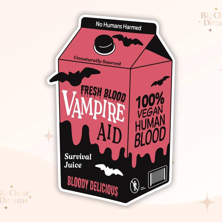 Vampire Blood Sticker - Halloween - Vampires - Fresh Blood - Vegan - Fall and other Purchase Wholesale vampire blood. Free Returns & Net 60 Terms on Faire trending on Faire.