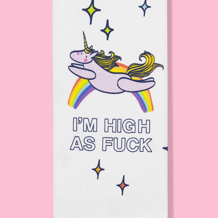 Bad Grandma Designs - Wholesale Tea Towel - I'm High AF Dishtowel0