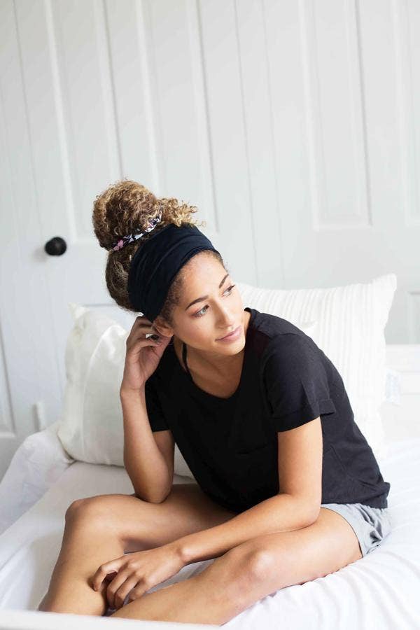 Jersey Knit Headband - Black for wholesale on Faire1