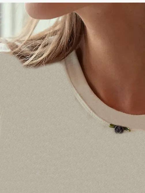 Sweetkama – wholesale Knit top – Women's – Ladies Fleece Soft Basic Everyday Tee SKT6149