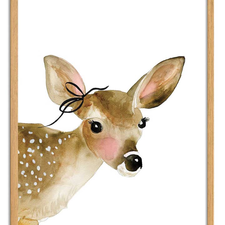 Wall Editions - Wholesale Poster - Art-Poster - Fawn with bow - Mercedes Lopez Charro3