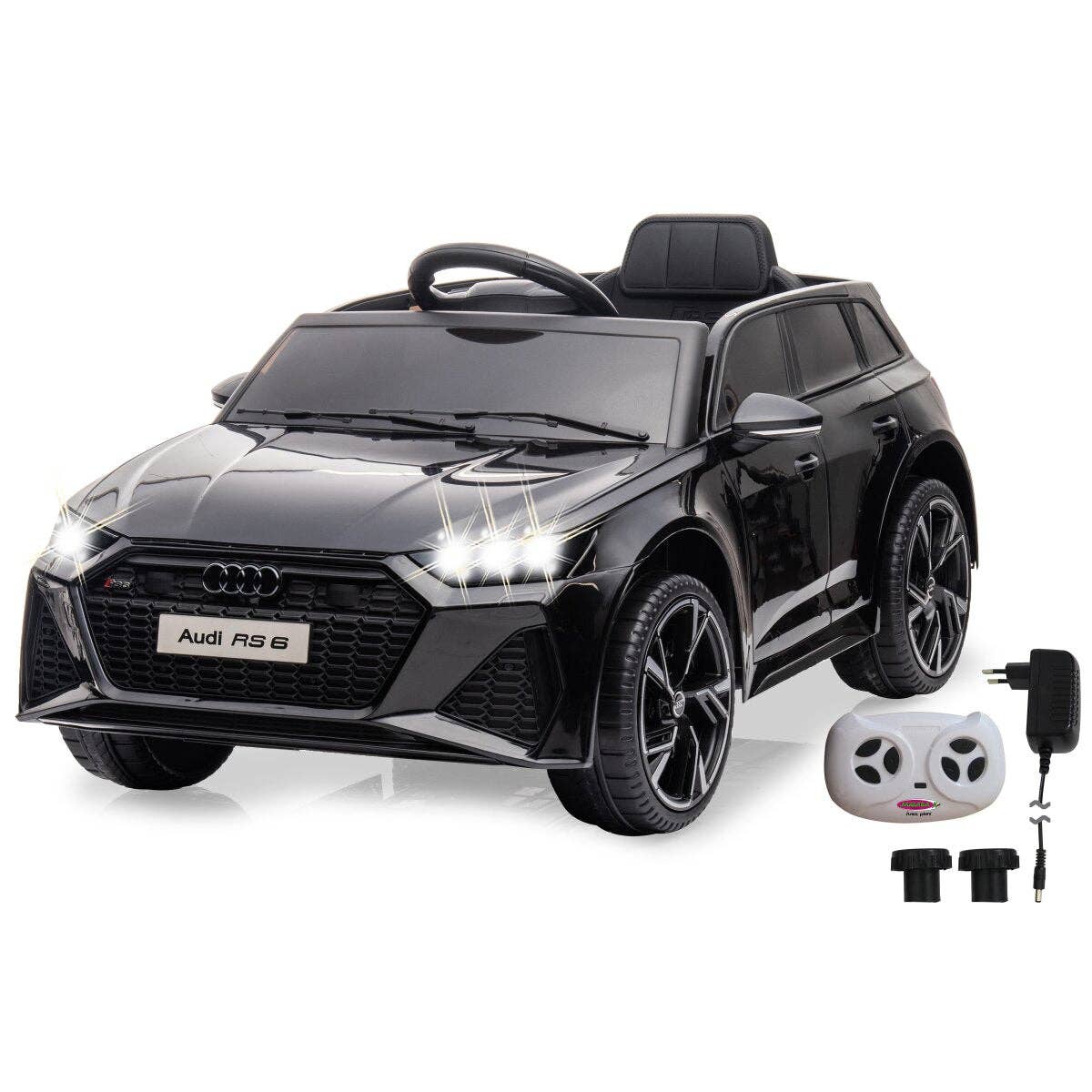 mhw24 - Wholesale Toy Car/Truck - Kids - Ride-on Audi RS 6 black 12 V 2.4 GHz2