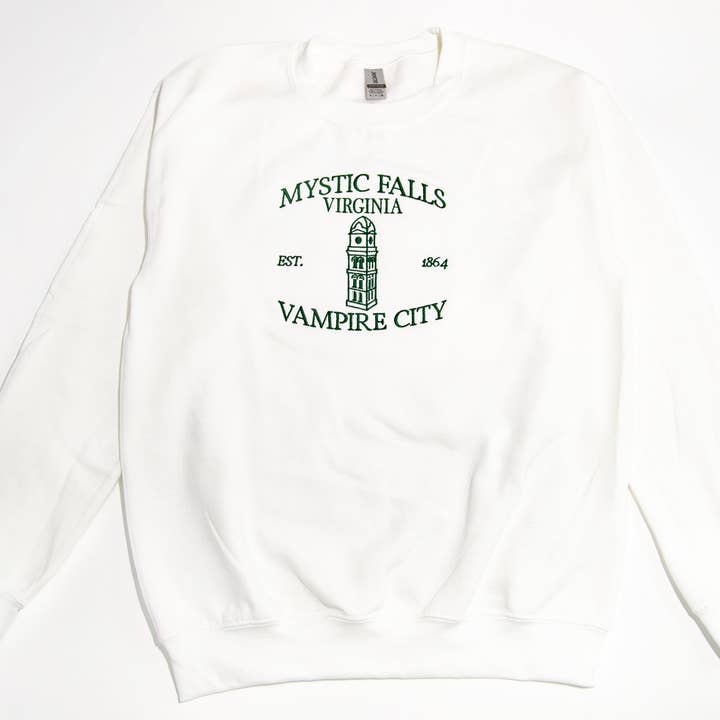 Mystic Falls Crewneck for wholesale by Bag It Up Boutique