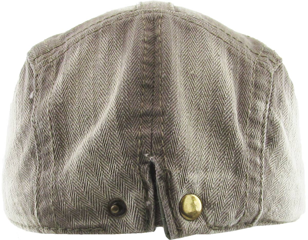 KBETHOS - Wholesale Newsboy/Schoolboy Hat - Men's - CLASSIC WASHED NEWSBOY IVY24