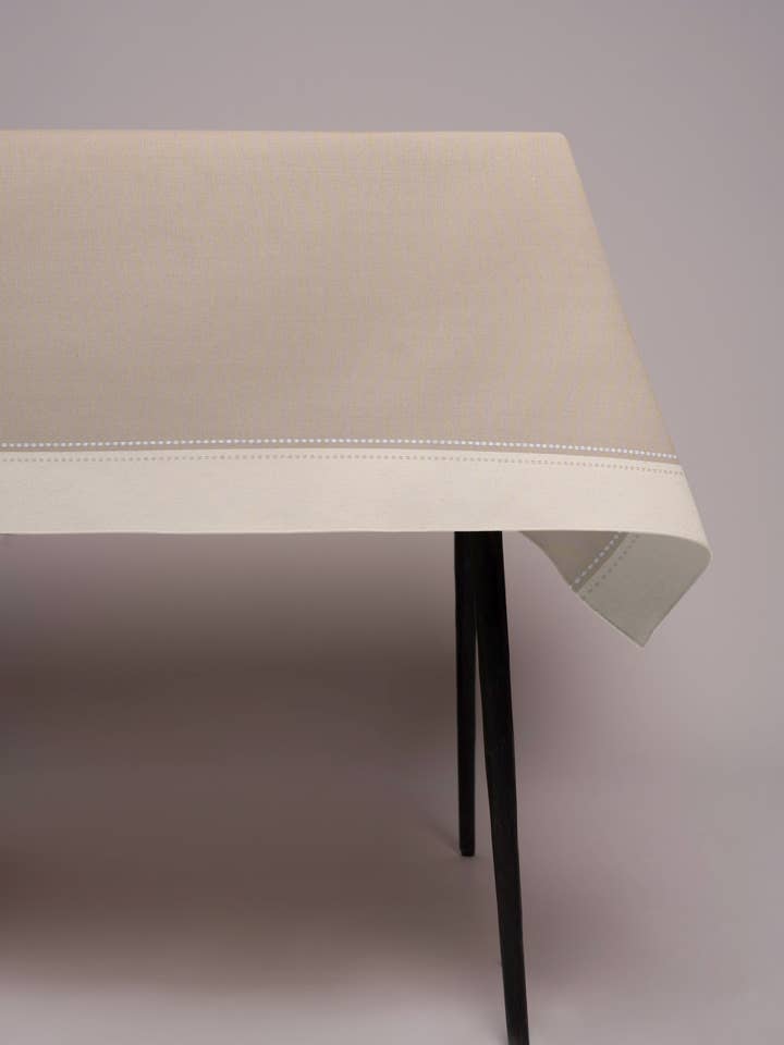 Tablecloth - GRAND SELLIER ECRU canvas for wholesale by Les Toiles du Soleil