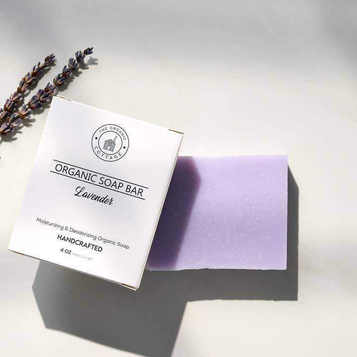 The Organic Cottage Lavender Soap Bar for wholesale by The Organic Cottage