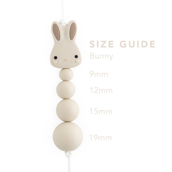 Cara & Co Silicone Craft Supply - Wholesale Craft Supplies - Bunny Silicone Focal Beads