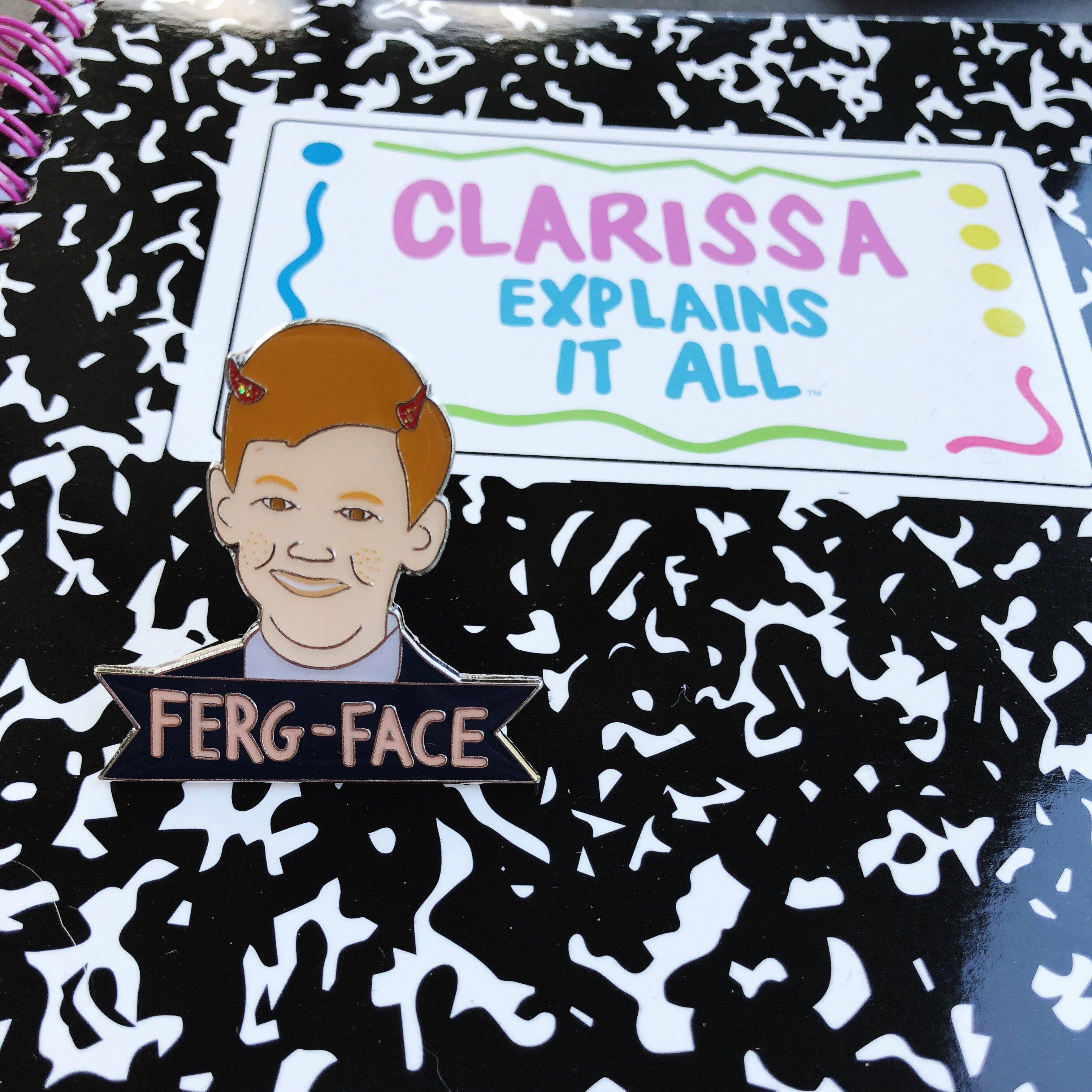 The Foxy Hipster – wholesale Lapel pin/button – Ferg Face Enamel Pin