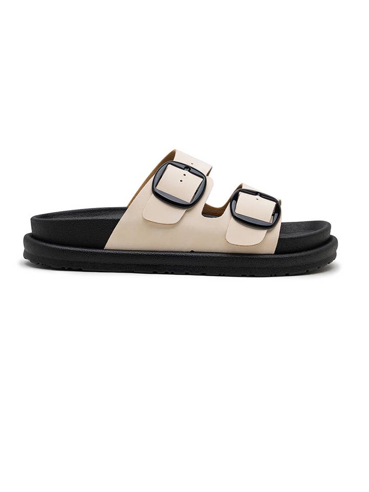 LADY GLORY - Wholesale Sandals - Women's - Flat mules with double buckles – Comfort and casual style20