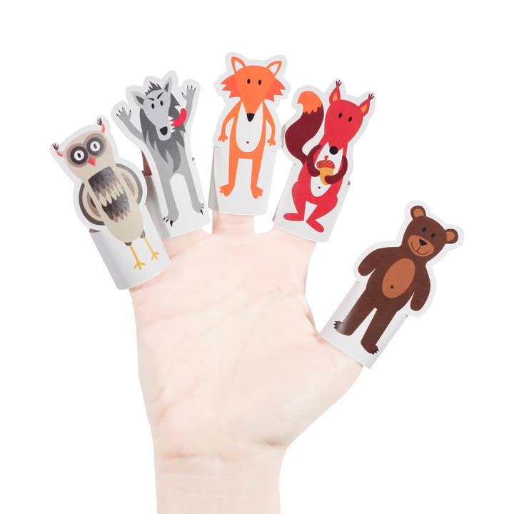 pukaca - Wholesale Finger Puppet - Kids & Baby - Forest Animals Paper Finger Puppets