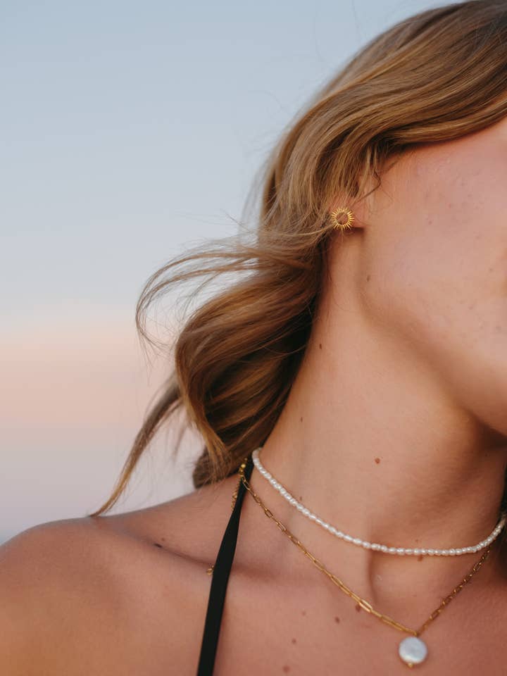 Brincos Sun Circle por atacado de Lumi + Sol