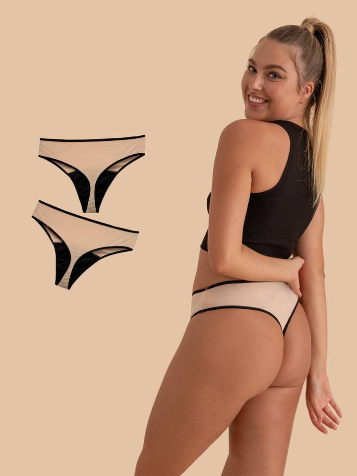 2 menstruationstrusser i bomuld Jolie for engroshandel hos Anaissa