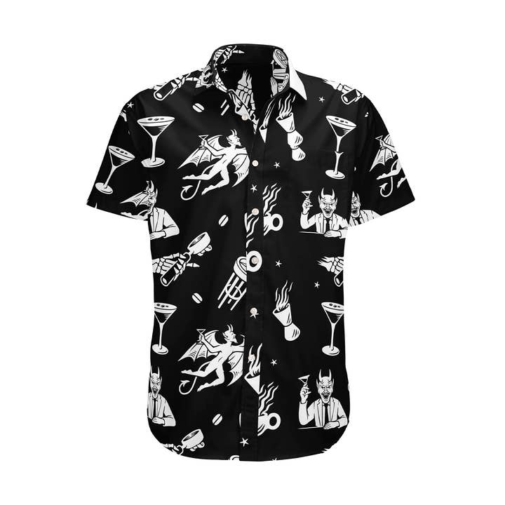 Camicia con bottoni Espresso Martini per la vendita all'ingrosso da parte di Mover & Shaker