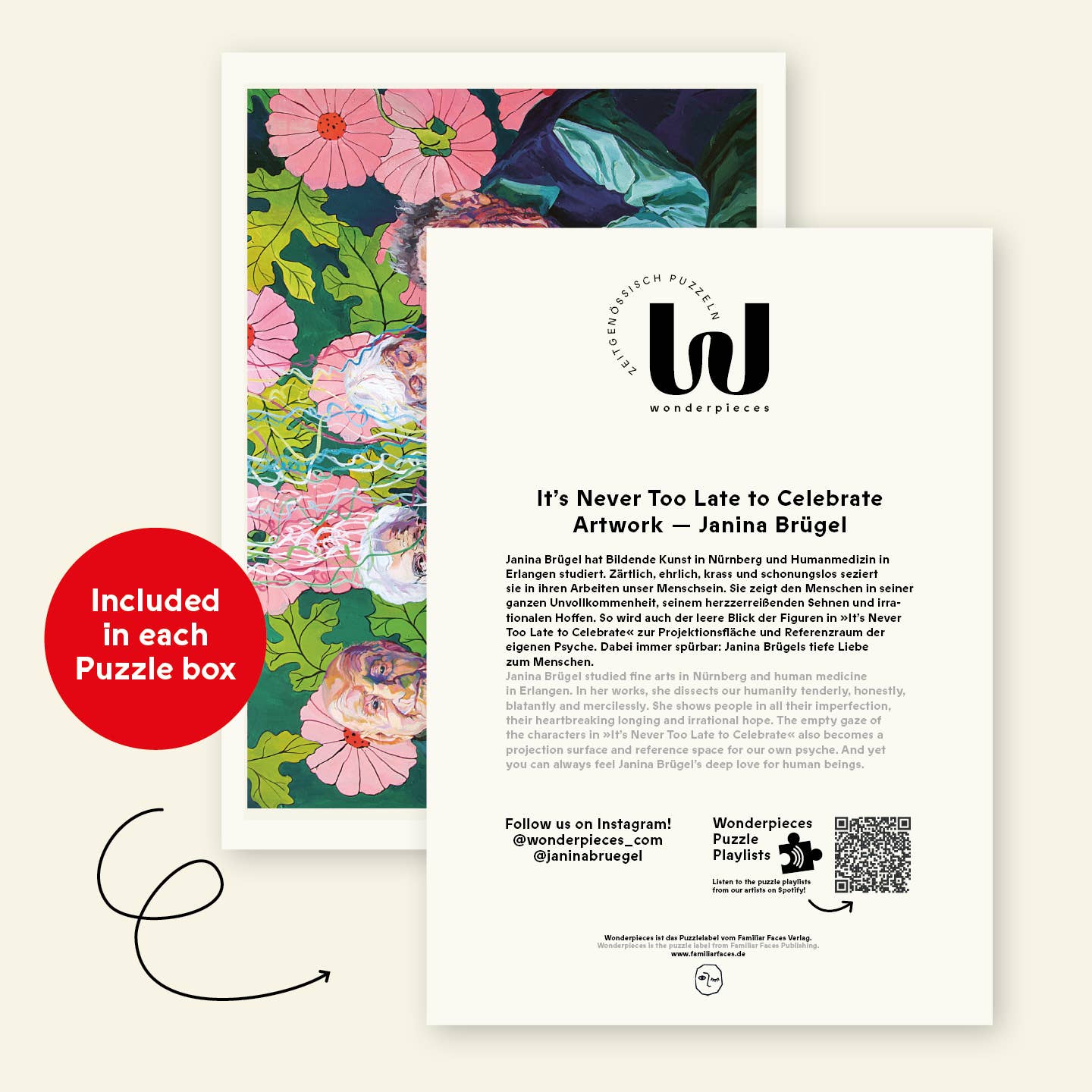 Wonderpieces – Engroshandel Puslespil - Voksen – »It’s Never Too Late to Celebrate« puslespil | Janina Bruegel2