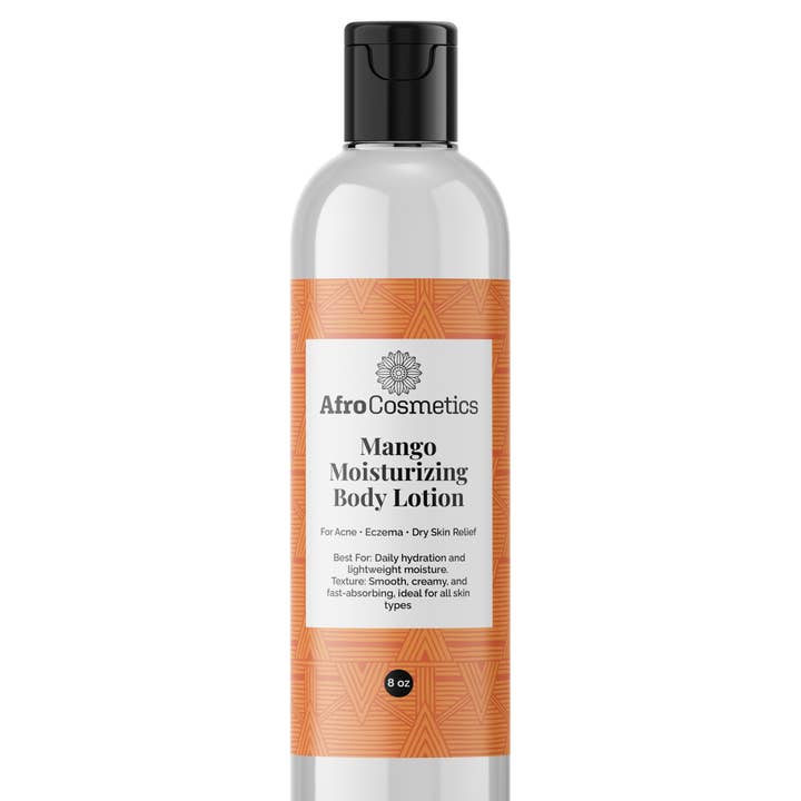 Moisturizing and Nourishing Body Lotion Mango 8 oz for wholesale by AfroCosmetics & Culture