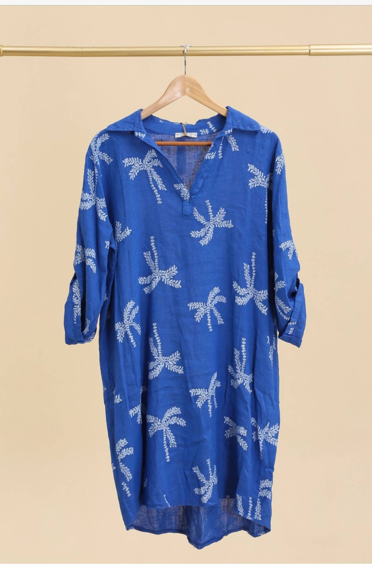 LÉA & LUC – Großhandel Kleid – Damen – Bedruckte Kleider aus 100% Leinen REF.68021