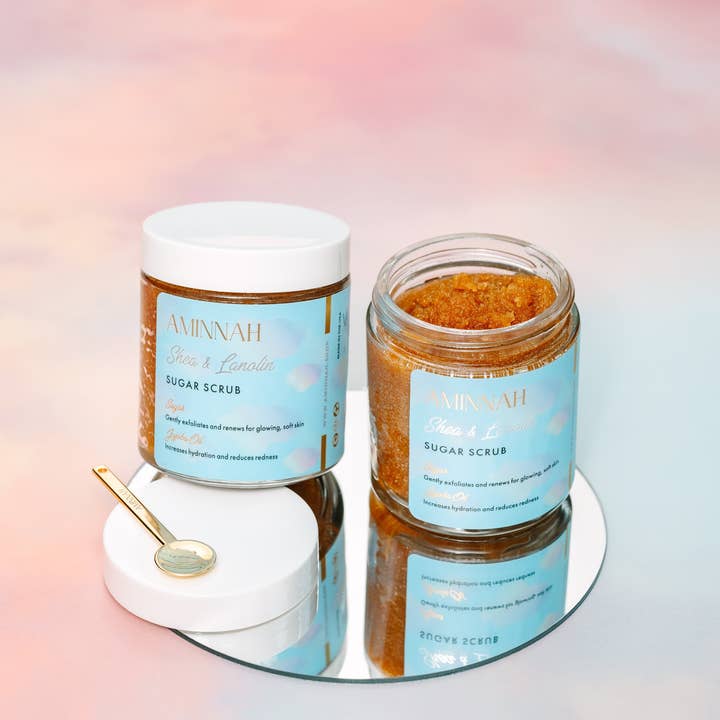 AMINNAH - Wholesale Bath & Body Set - "Eczema" Body Collection | Cream| Serum| Sugar Scrub| Body Oil| Cleanser|10