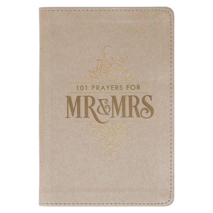 Christian Art Gifts - Wholesale Religion Book - Gift Book 101 Prayers for Mr. & Mrs. Faux Leather