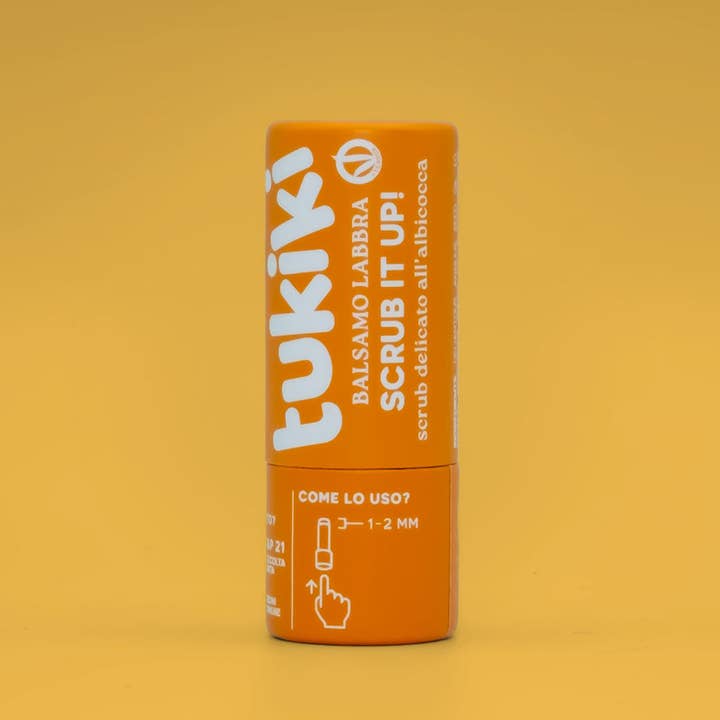 tukiki - Wholesale Lip Scrub/Polish - Scrub Labbra Albicocca – Vegan & Plastic Free - Scrub It Up!1