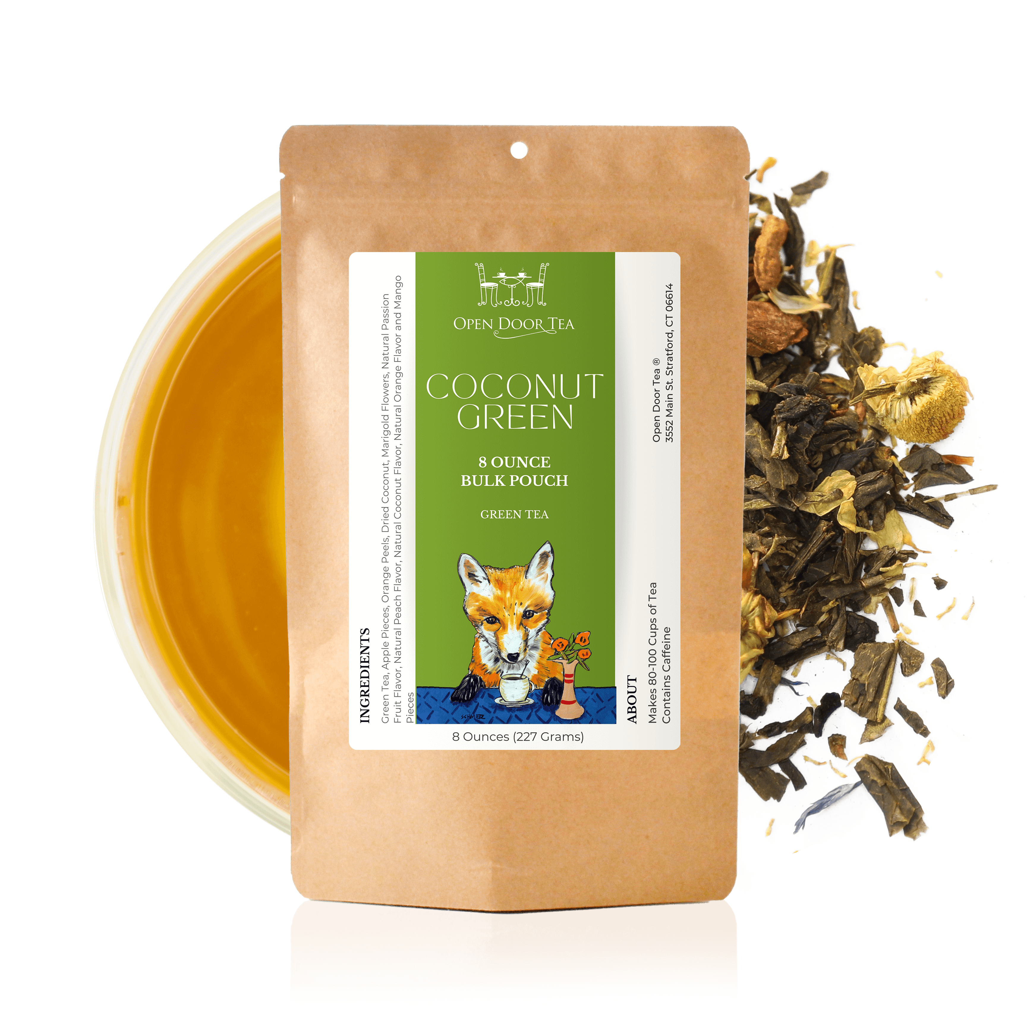 Open Door Tea - Wholesale Loose Tea - Coconut Green | Green Tea | Bulk or Retail6