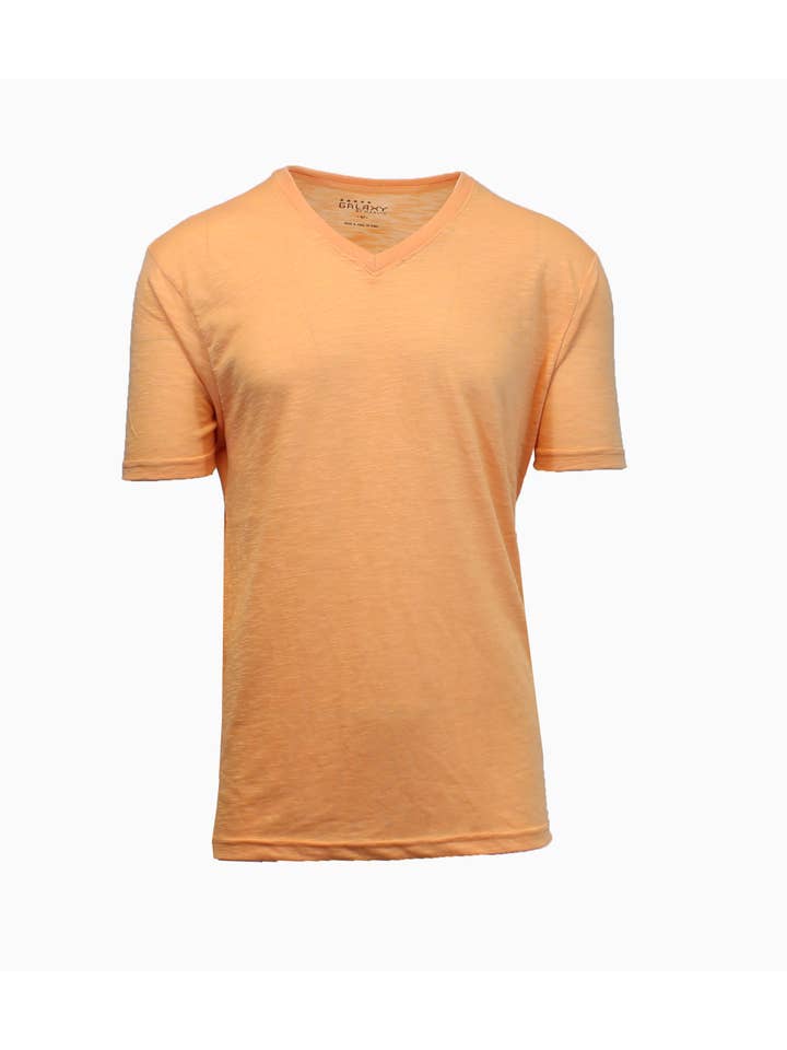 Galaxy By Harvic - Wholesale T-shirt – men's - Men's Slub Yarn V-Neck Tees9