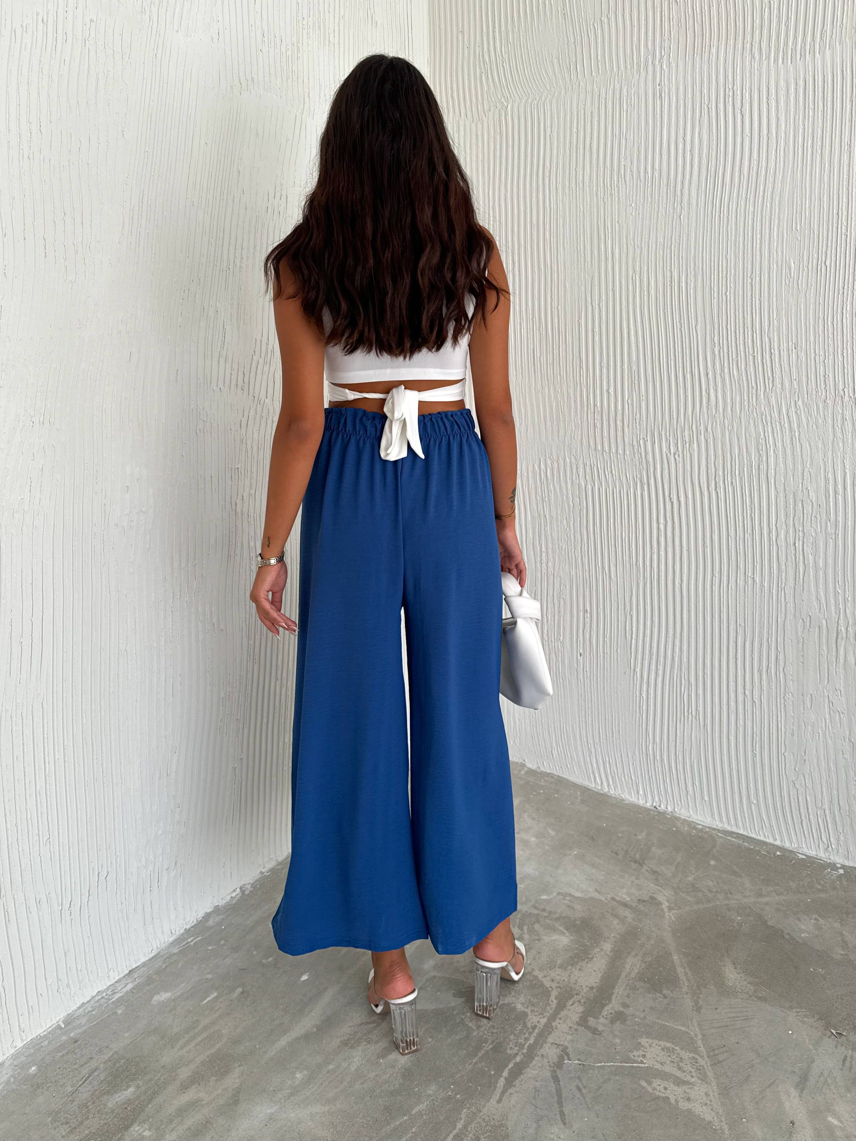 VAV NEW YORK - Wholesale Pants - Women's - Women's Solid Color Palazzo Pants Wide Leg Elastic33