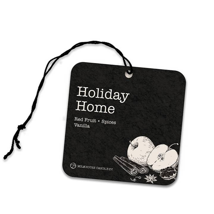 Car Freshener: Holiday Home for wholesale by Milkhouse Candle Company