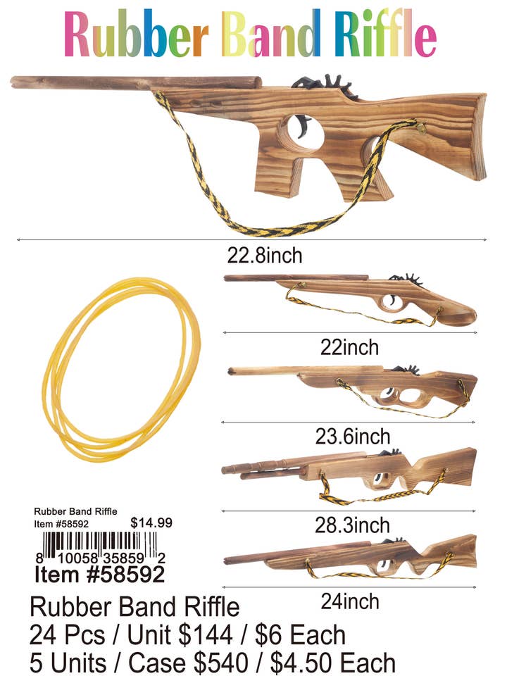 Fusil à bande élastique pour la vente par Puka Creations