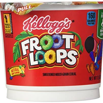 Kellogg's Loop Cup Cereal 1.5 oz 6 Per Cup for wholesale by Shop The King