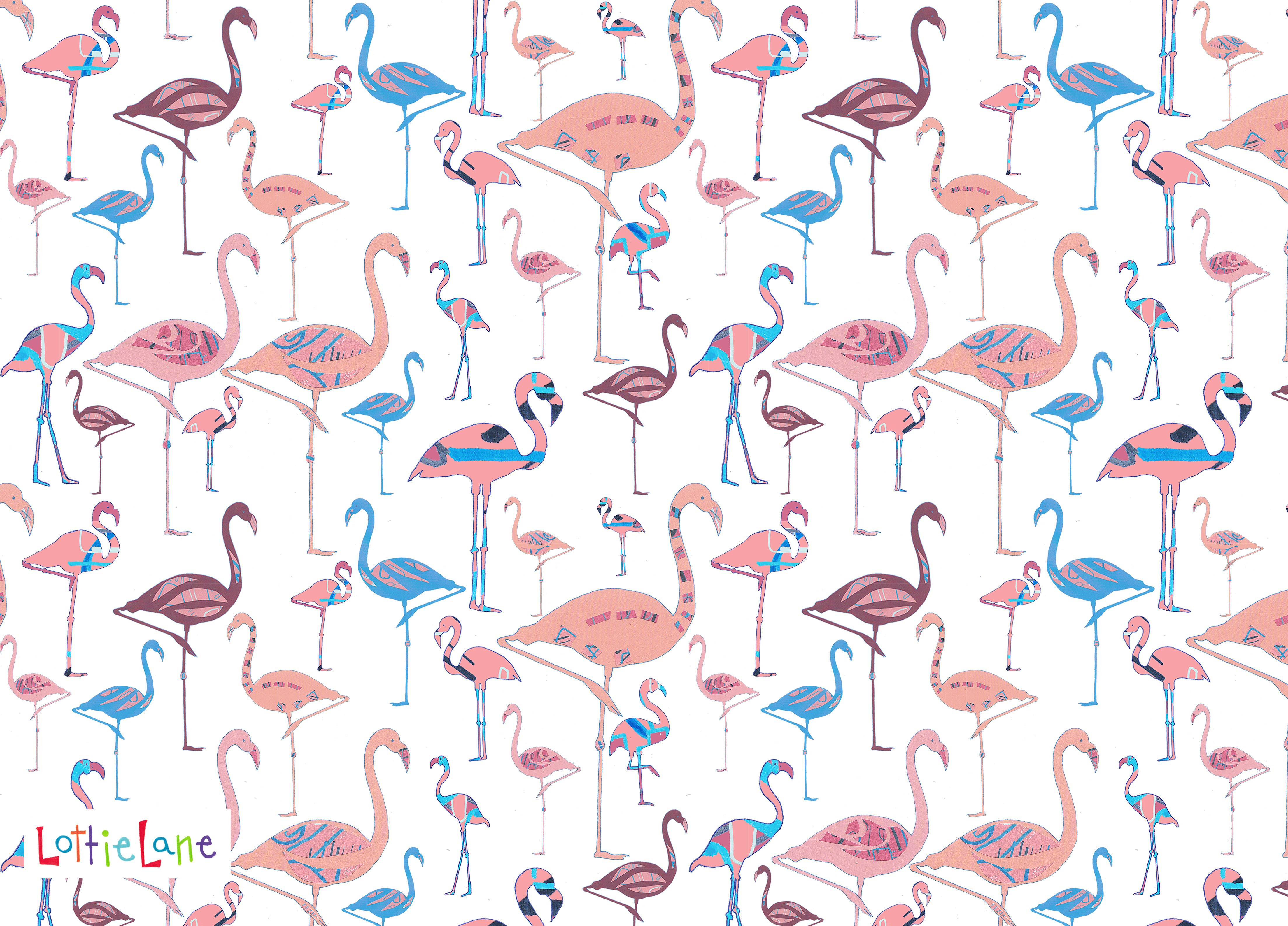 Lottie Lane – wholesale Notebook – Recycled Notebook/Journal Funky Flamingos1