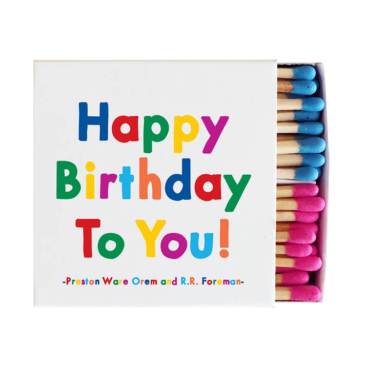Quotable - Wholesale Matches - Matchboxes - X311 - Happy Birthday To You (Orem/Foreman)