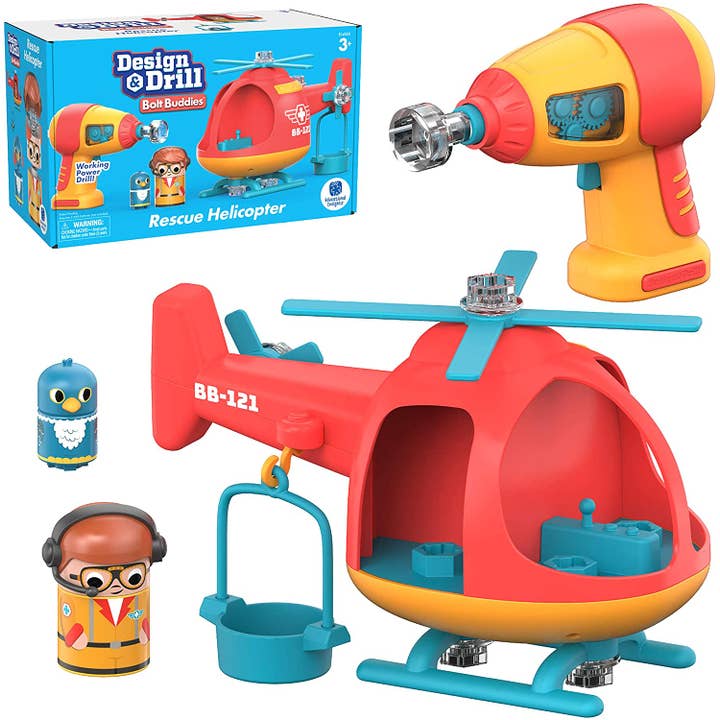 Design & Drill® Bolt Buddies™ Helicopter for wholesale by Learning Resources