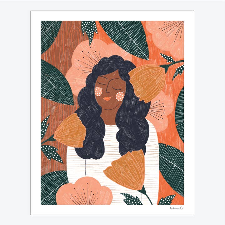 California Poppy Nature Art Print for wholesale by Meenal Patel Studio