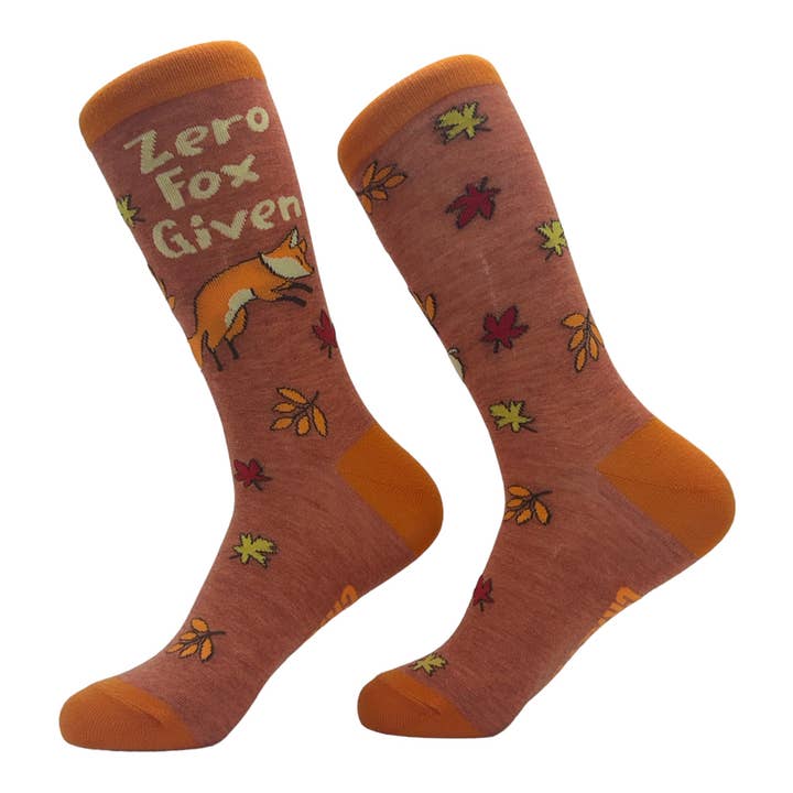 Marron - Zero Fox Chaussettes Femme Zero Fox Given Chaussettes Graphiques Animaux Drôles en vente sur Faire1