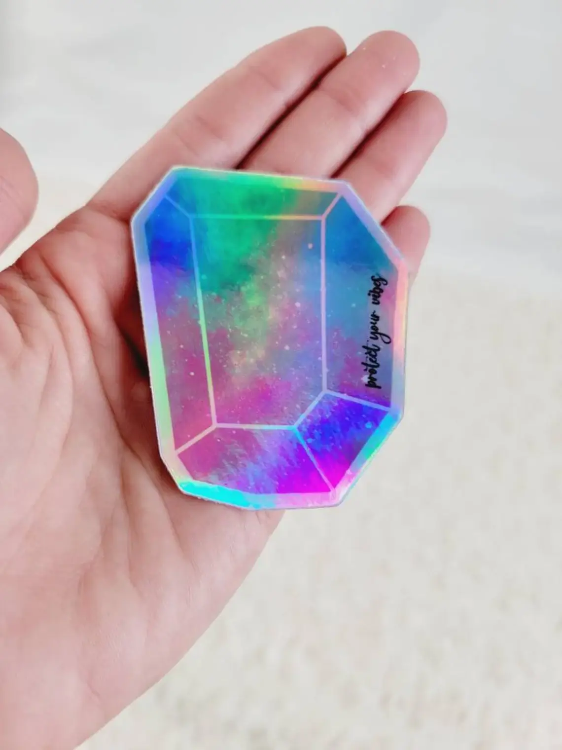 LC Designs - Wholesale Sticker - Holographic Crystal Die Cut Sticker1