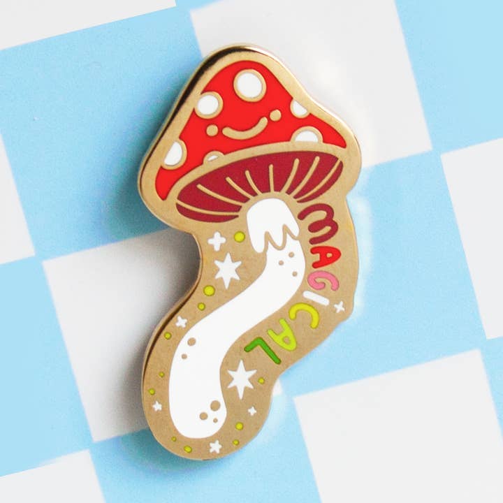 MUSHROOM Enamel Pin Magical for wholesale by Sketchinc
