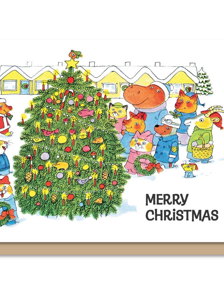 A2 | Holiday Greeting Card: Box of 6 | Christmas Carolers for wholesale by Maginating