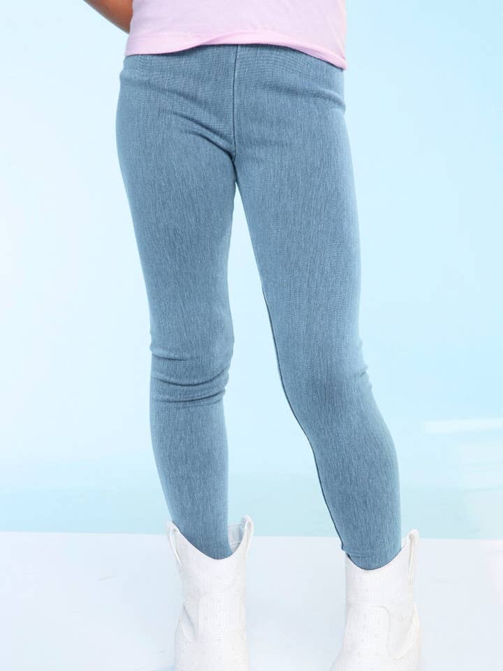 Jeggings lunghi in denim super elasticizzato e morbido per la vendita all'ingrosso da parte di PixieLane