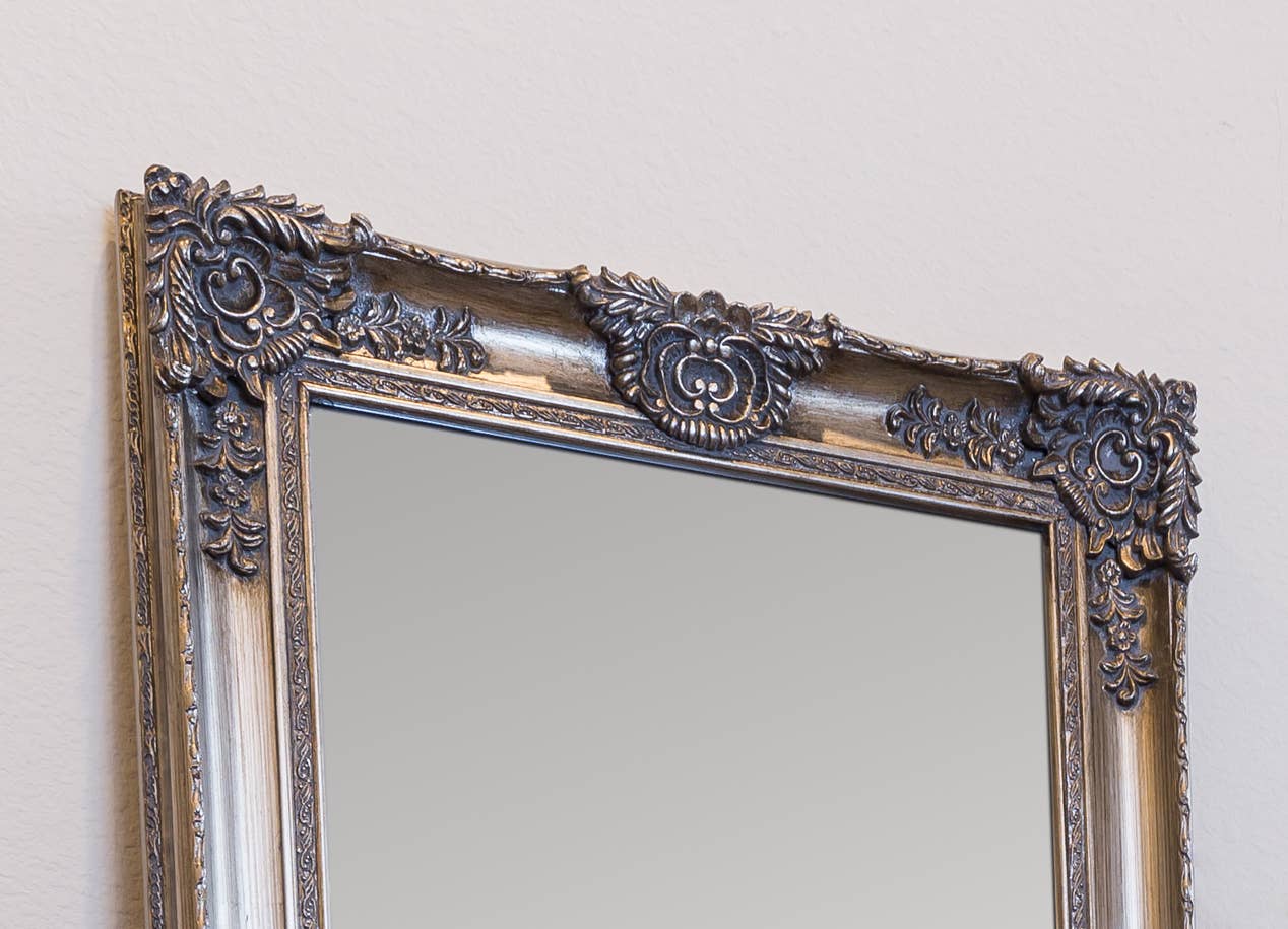 SBC Decor - Wholesale Wall Mirror - Mayfair Belle Antique Silver Traditional Full Length Mirror2