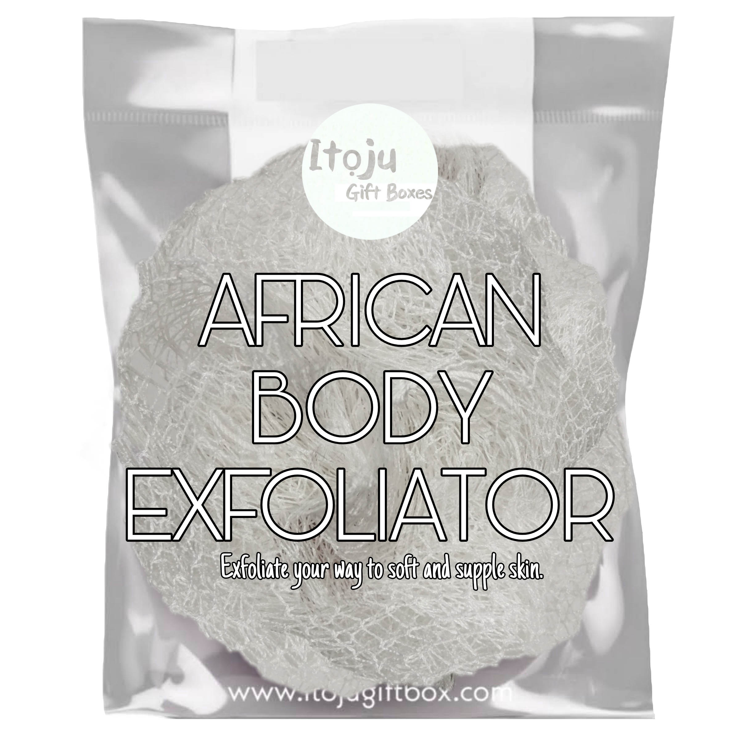 Itoju Gift Box – wholesale Bath pouf/sponge – African Body Exfoliator9
