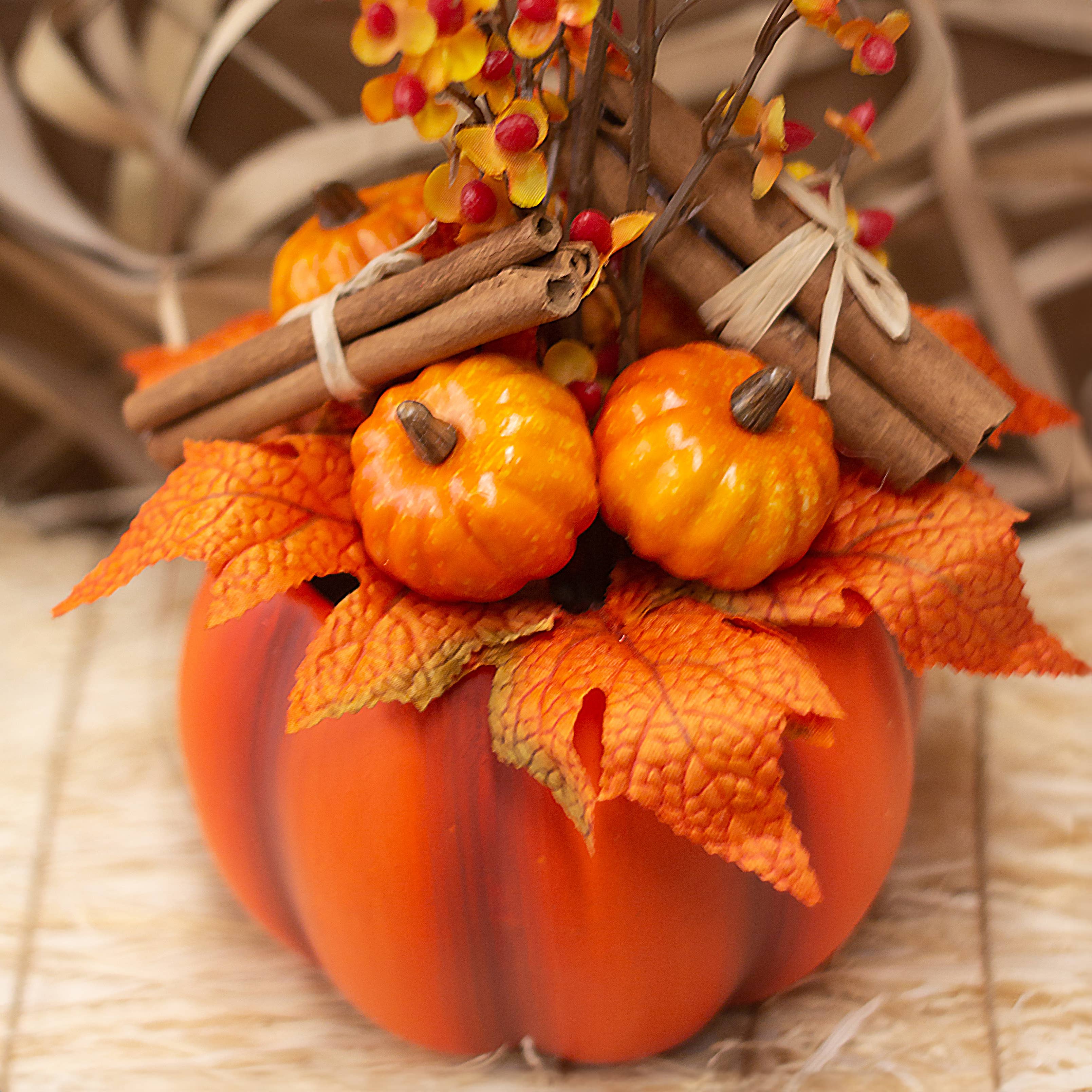 Jacobson - Wholesale Plant Pot - Matte Ceramic Pumpkin Planter - Orange2