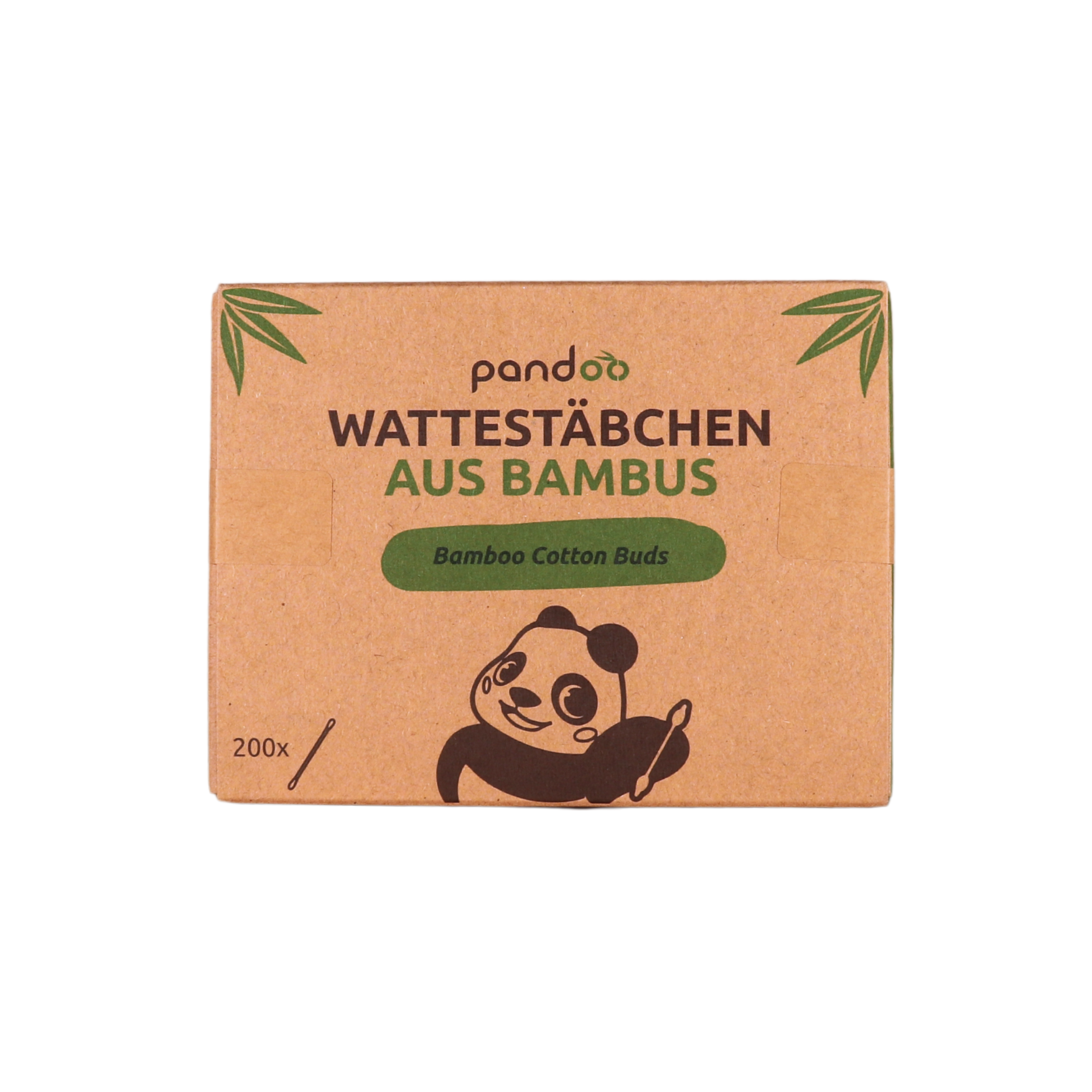Pandoo - Wholesale Cotton Swab/Q-Tip - Bamboo cotton swabs with organic cotton | 200 pieces1