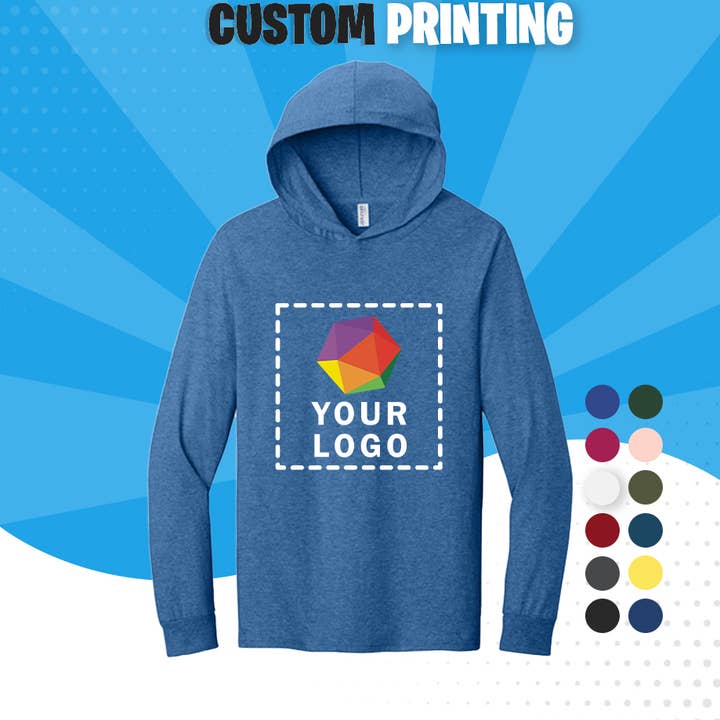 Custom Printed Unisex Cotton Hooded T-Shirt ( 6 PCS ) for wholesale by TSS Printing